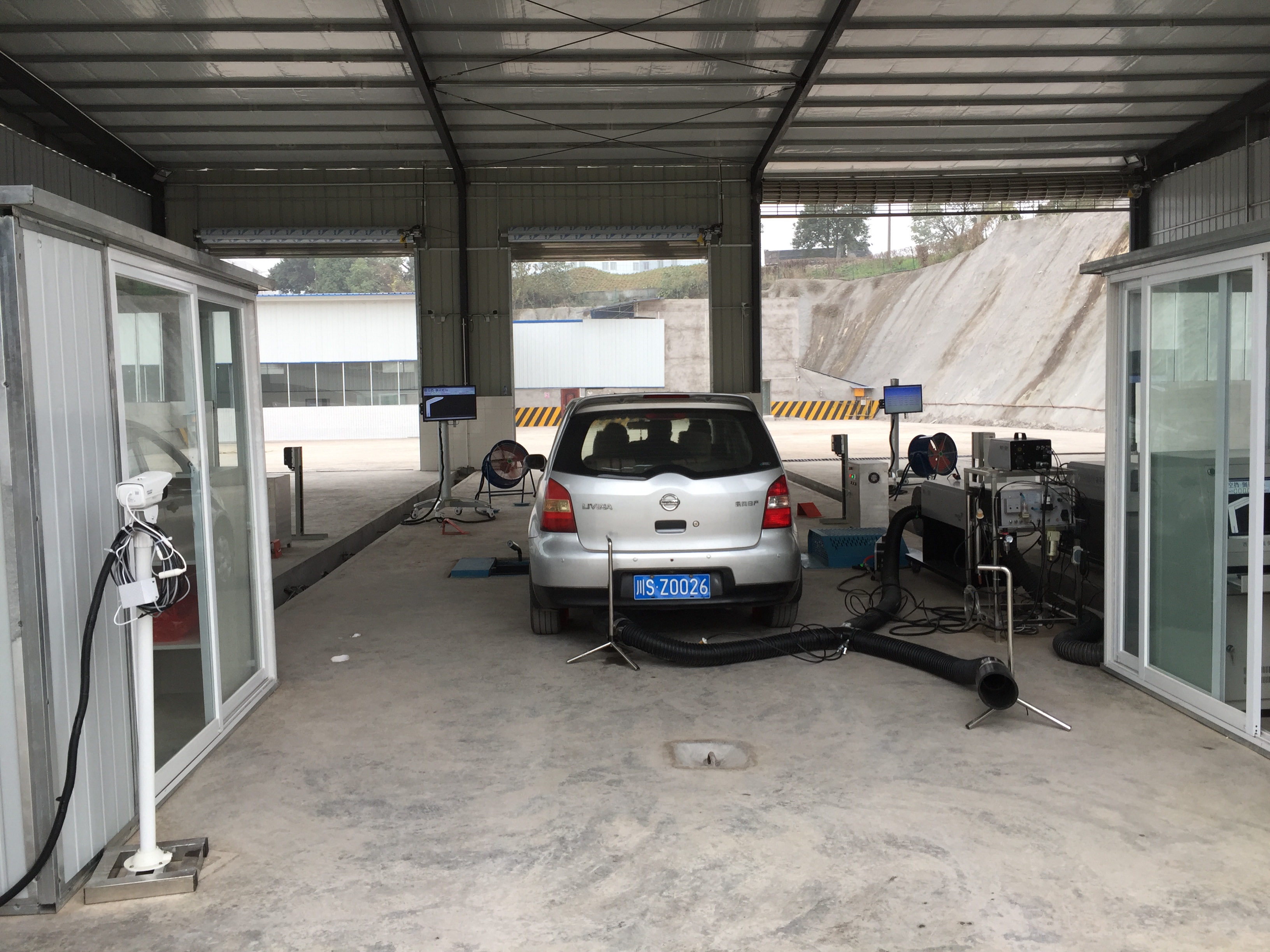 建設(shè)中的渠縣蜀運(yùn)汽車(chē)檢測(cè)站