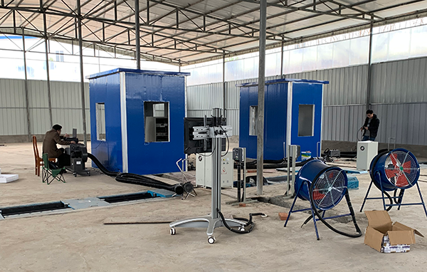 建設(shè)中的南充檢測(cè)站